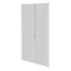 Avosdim Moustiquaire Pour Fenêtre<Moustiquaire Baie Vitrée Double Porte - L240 x H230 cm - Alu Blanc - Recoupable