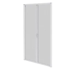 Avosdim Moustiquaire Pour Fenêtre<Moustiquaire Baie Vitrée Double Porte - L240 x H230 cm - Alu Blanc - Recoupable