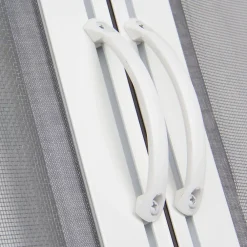 Avosdim Moustiquaire Pour Fenêtre<Moustiquaire Baie Vitrée Double Porte - L240 x H230 cm - Alu Blanc - Recoupable