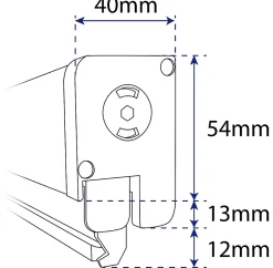 Avosdim Moustiquaire Pour Fenêtre<Moustiquaire Baie Vitrée Double Porte - L240 x H230 cm - Alu Blanc - Recoupable