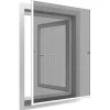 Easy Life Moustiquaire cadre aluminium sans perçage 120x140 cm Basic plus- Moustiquaire Pour Porte-Fenêtre