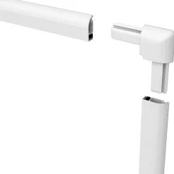 Easy Life Moustiquaire cadre aluminium sans perçage 120x140 cm Basic plus- Moustiquaire Pour Porte-Fenêtre