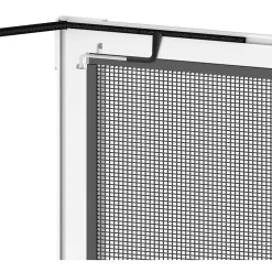 Easy Life Moustiquaire cadre aluminium sans perçage 120x140 cm Basic plus- Moustiquaire Pour Porte-Fenêtre