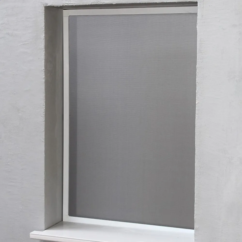 Volet-Moustiquaire Moustiquaire Cadre Amovible Alu 100 cm x 100 cm Blanc- Moustiquaire Pour Fenêtre