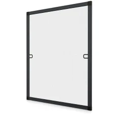 Avosdim Moustiquaire cadre recoupable 130 x 150cm gris anthracite - Toile fibre de verre- Moustiquaire Pour Fenêtre