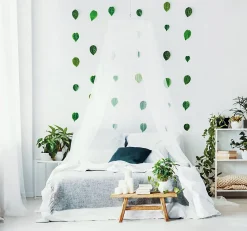 Avosdim Moustiquaire De Lit<Moustiquaire ciel de lit tulle blanc - H250cm / Périmètre 1250cm