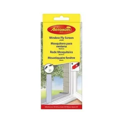 Xonox Moustiquaire de fenêtre - AEROXON - 130 x 150 cm - Blanche - Résistante aux UV - Lavable- Moustiquaire Pour Fenêtre