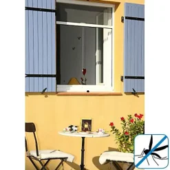 KOCOON Moustiquaire Pour Fenêtre<Moustiquaire de fenêtre enroulable en alu blanc 160 x h.170 cm