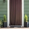 Moustiquaire de porte en coton camel 140 x 225 cm- Moustiquaire Pour Porte