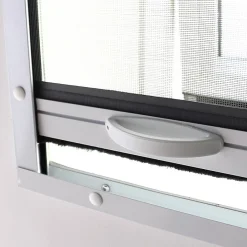 Volet-Moustiquaire Moustiquaire enroulable alu blanc pour fenêtre de toit L 140 cm x H 150 cm- Moustiquaire Pour Fenêtre De Toit