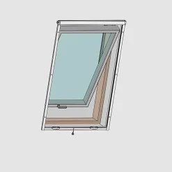 Volet-Moustiquaire Moustiquaire enroulable alu blanc pour fenêtre de toit L 140 cm x H 150 cm- Moustiquaire Pour Fenêtre De Toit