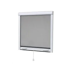 Volet-Moustiquaire Moustiquaire enroulable pour fenêtre ALU H.170 x L.160 cm, coloris Blanc- Moustiquaire Pour Fenêtre