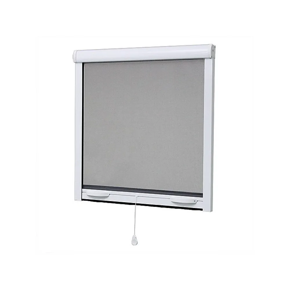 Volet-Moustiquaire Moustiquaire enroulable pour fenêtre ALU H.170 x L.160 cm, coloris Blanc- Moustiquaire Pour Fenêtre