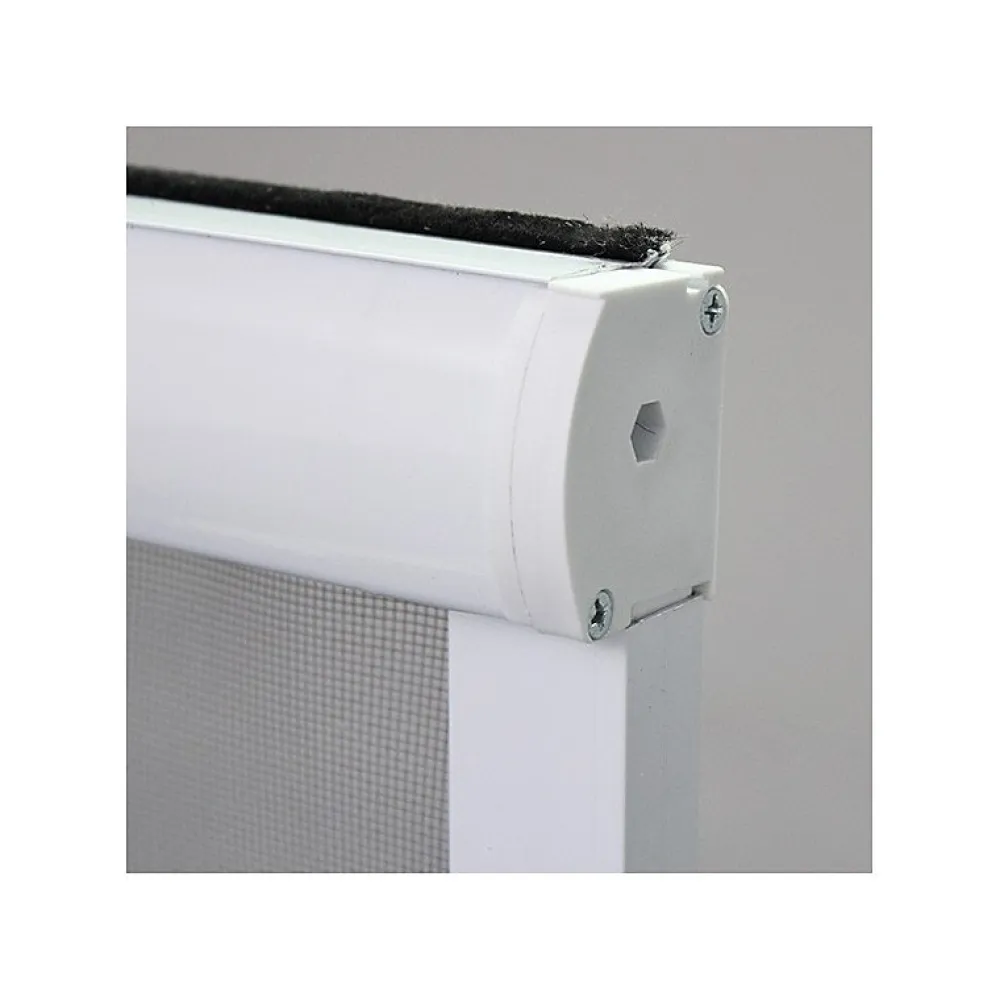 Volet-Moustiquaire Moustiquaire enroulable pour fenêtre ALU H.170 x L.160 cm, coloris Blanc- Moustiquaire Pour Fenêtre