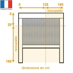 Moustikit Moustiquaire enroulable verticale Alu Blanc Confort- Moustiquaire Pour Fenêtre
