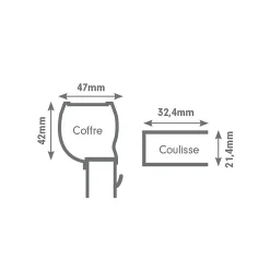 Moustikit Moustiquaire Pour Fenêtre<Moustiquaire enroulable verticale ALU gris - Confort