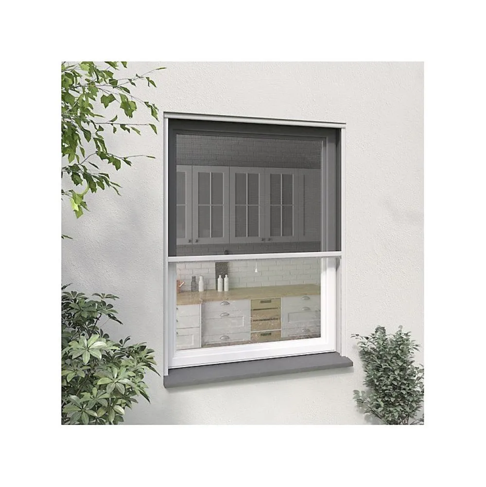 Moustikit Moustiquaire enroulable verticale Alu Blanc Confort- Moustiquaire Pour Fenêtre