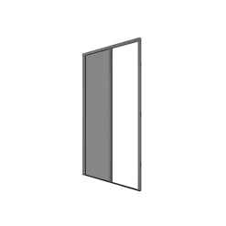 Volet-Moustiquaire Moustiquaire Pour Porte-Fenêtre<Moustiquaire plissée pour porte et porte-fenêtre H230 cm x L140 cm coloris gris