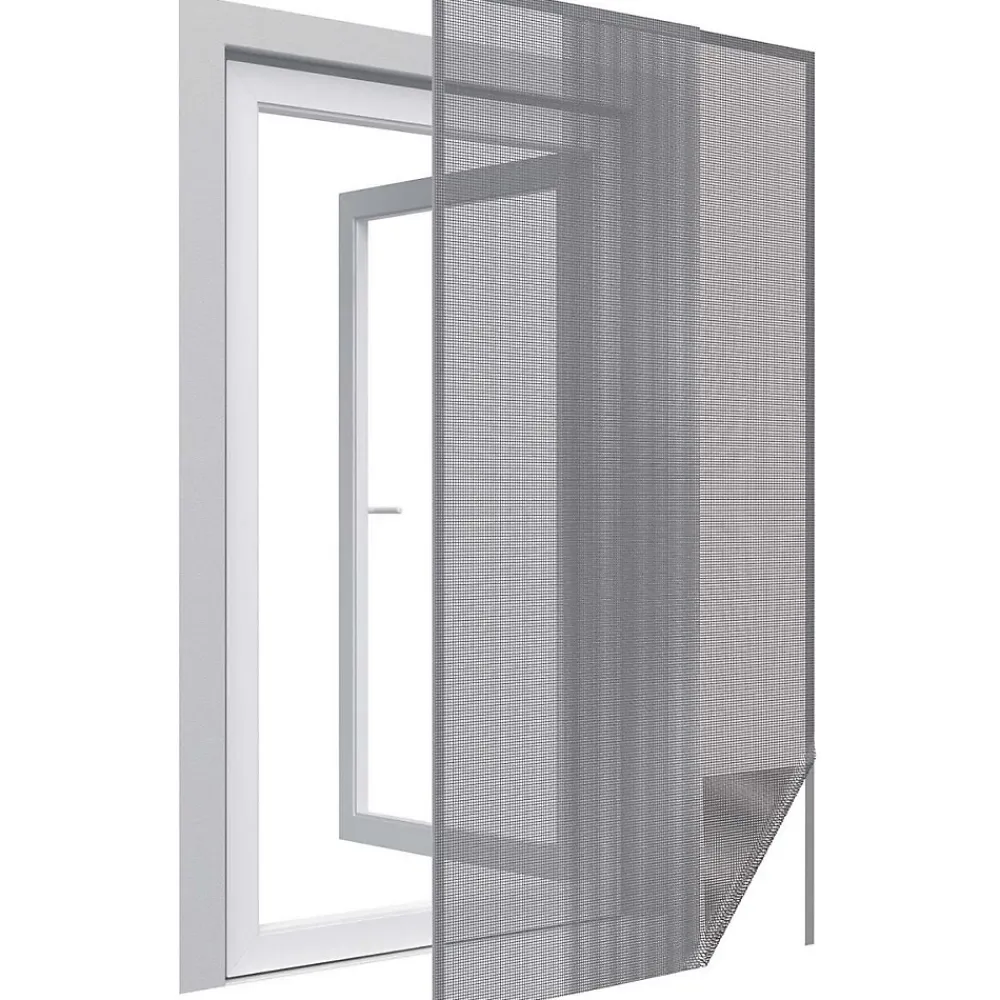 Easy Life Moustiquaire Pour Porte<Moustiquaire porte anthracite 18g/m² bande autoagrippante 7,5 mm