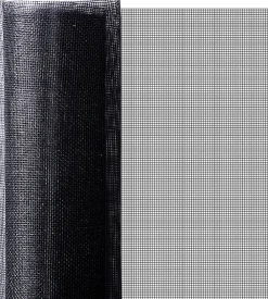 Floordirekt Moustiquaire Pour fenêtre et porte Ultra résistant Noir Largeur 1,0 m Longueur 3 mètres -- Moustiquaire De Lit