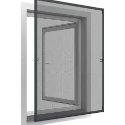 Easy Life Moustiquaire pour fenêtre avec ressorts d'accrochage 120x140 cm- Moustiquaire Pour Porte-Fenêtre