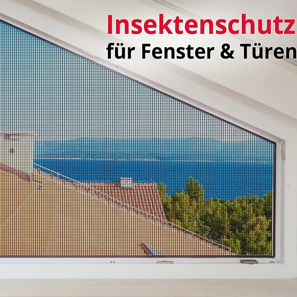 Floordirekt Moustiquaire De Lit<Moustiquaire Pour fenêtre et porte Ultra résistant Noir Largeur 1,2 m Longueur 3 mètres -
