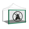 Frankystar Moustiquaire pour gazebo de jardin 300xH200 cm - Vert- Moustiquaire Pour Tonnelle Et Pergola