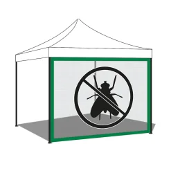 Frankystar Moustiquaire pour gazebo de jardin 300xH200 cm - Vert- Moustiquaire Pour Tonnelle Et Pergola