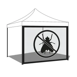Frankystar Moustiquaire Pour Tonnelle Et Pergola<Moustiquaire pour gazebo de jardin 300xH200 cm - Noir