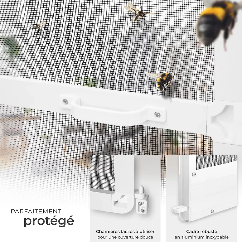 Tectake Moustiquaire Pour Fenêtre<Moustiquaire pour Portes Découpe individuelle
