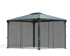 Palram - Canopia Moustiquaire pour tonnelle Palermo, Milano et Martinique- Moustiquaire Pour Tonnelle Et Pergola