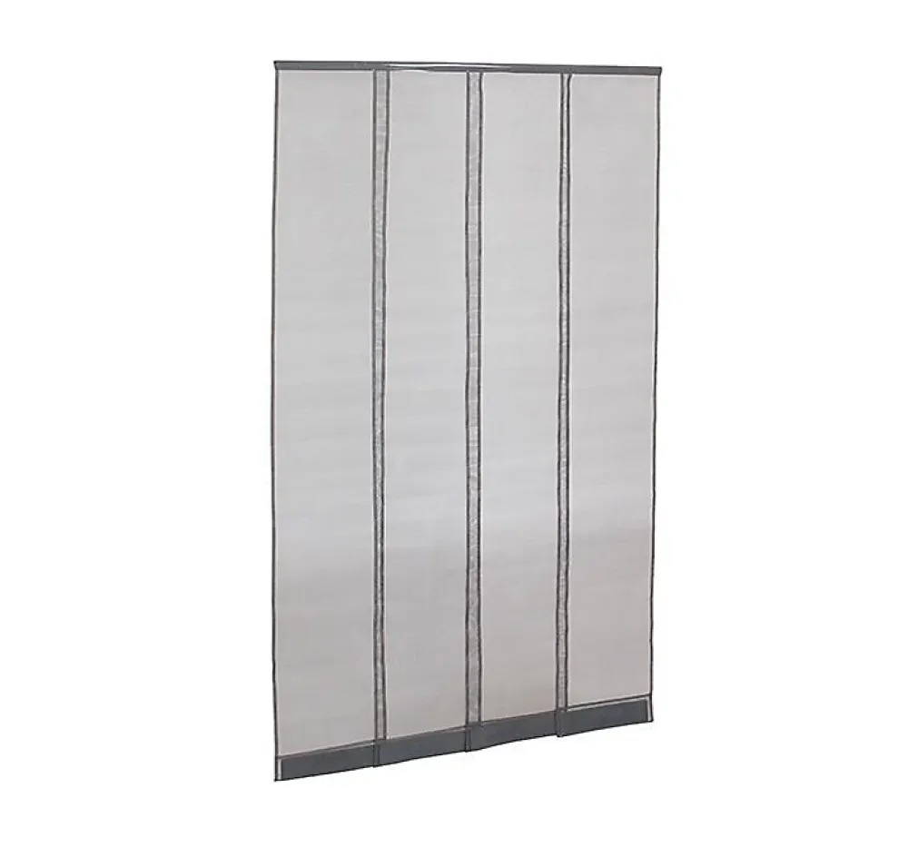 Avosdim Moustiquaire rideau de porte - L130 x H230cm - Gris Anthracite- Moustiquaire Pour Fenêtre