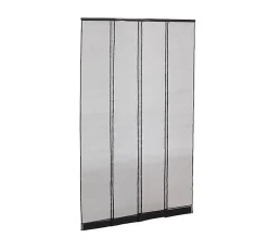 Avosdim Moustiquaire rideau de porte - L100 x H230cm - Noir- Moustiquaire Pour Fenêtre