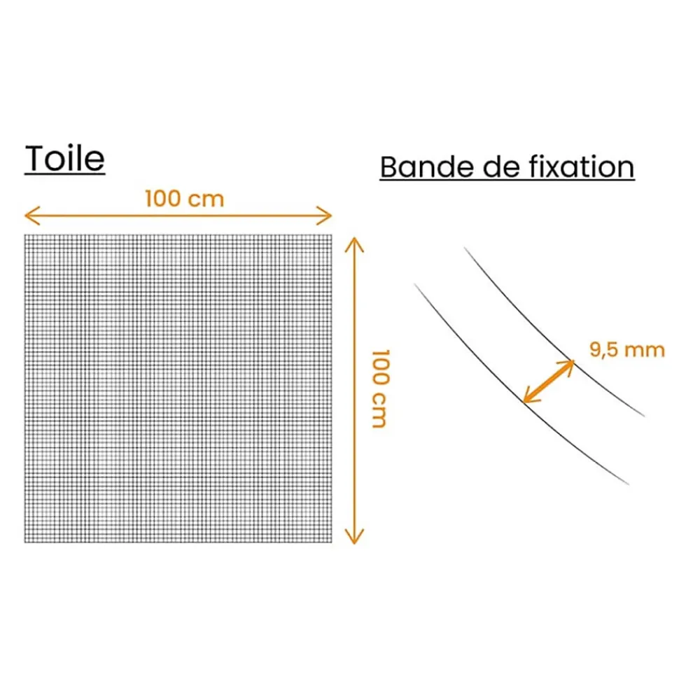 Easy Life Moustiquaire Pour Fenêtre<Moustiquaire, Sans Perçage, pour Fenêtre, 100 x 100 cm, Auto-Agrippante, Blanche