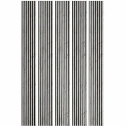 Decoon Mur TV - Lot de 5 Panneaux tasseaux bois 250 x 30 x 1,9 cm - décor marbre gris/feutrine noir - 3,75m²- Panneau Tasseau Bois
