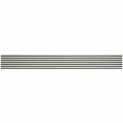 Decoon Panneau Tasseau Bois<Mur TV - Lot de 5 Panneaux tasseaux bois 250 x 30 x 1,9 cm - décor marbre blanc/feutrine noir - 3,75m²