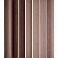 Decoon Panneau Tasseau Bois<Mur TV - Lot de 7 Panneaux tasseaux bois 250 x 30 x 1,9 cm - terracotta/feutrine noir - 5,25m²