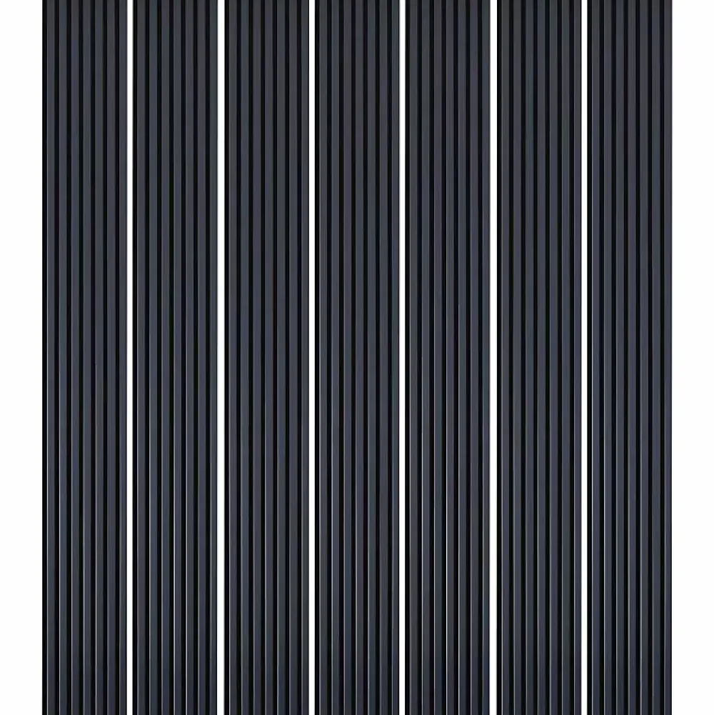 Decoon Mur TV - Lot de 7 Panneaux tasseaux bois 250 x 30 x 1,9 cm - bleu nuit/feutrine noir - 5,25m²- Panneau Tasseau Bois