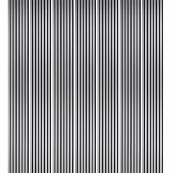 Decoon Panneau Tasseau Bois<Mur TV - Lot de 7 Panneaux tasseaux bois 250 x 30 x 1,9 cm - décor alu/feutrine noir - 5,25m²