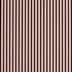 Decoon Mur TV - Lot de 5 Panneaux tasseaux bois 250 x 30 x 1,9 cm - rose pastel/feutrine noir - 3,75m²- Panneau Tasseau Bois
