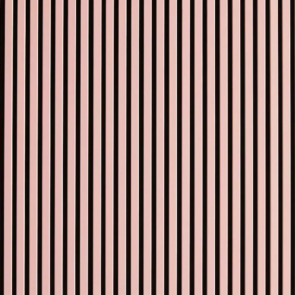 Decoon Panneau Tasseau Bois<Mur TV - Lot de 7 Panneaux tasseaux bois 250 x 30 x 1,9 cm - rose pastel/feutrine noir - 5,25m²