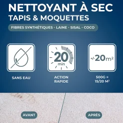 Starwax Nettoyeur à sec tapis et moquettes 500g- Nettoyant Moquette|Nettoyant Moquette