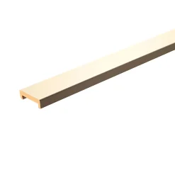 Moulure<Nez de cloison MDF blanc 19 x 62 mm L.2,58 m