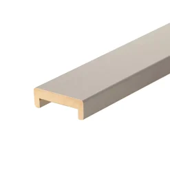 Moulure<Nez de cloison MDF blanc 19 x 68 mm L.2,58 m