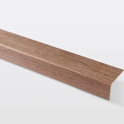 GoodHome Nez de marche en aluminium décor bois foncé 35 x 25 x 1800 mm- Nez De Marche|Nez De Marche