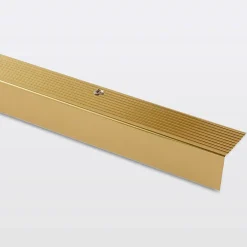 GoodHome Nez de marche en aluminium décor doré mat 35 x 25 x 900 mm.- Nez De Marche|Nez De Marche