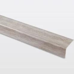 GoodHome Nez de marche en aluminium décor bois gris 35 x 25 x 1800 mm.- Nez De Marche|Nez De Marche