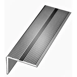 Klose Besser Nez De Marche|Nez De Marche<Nez de Marche Escalier KLOSE aluminium anodisé argent 42 mm x 22 mm - 1 Mètre 25
