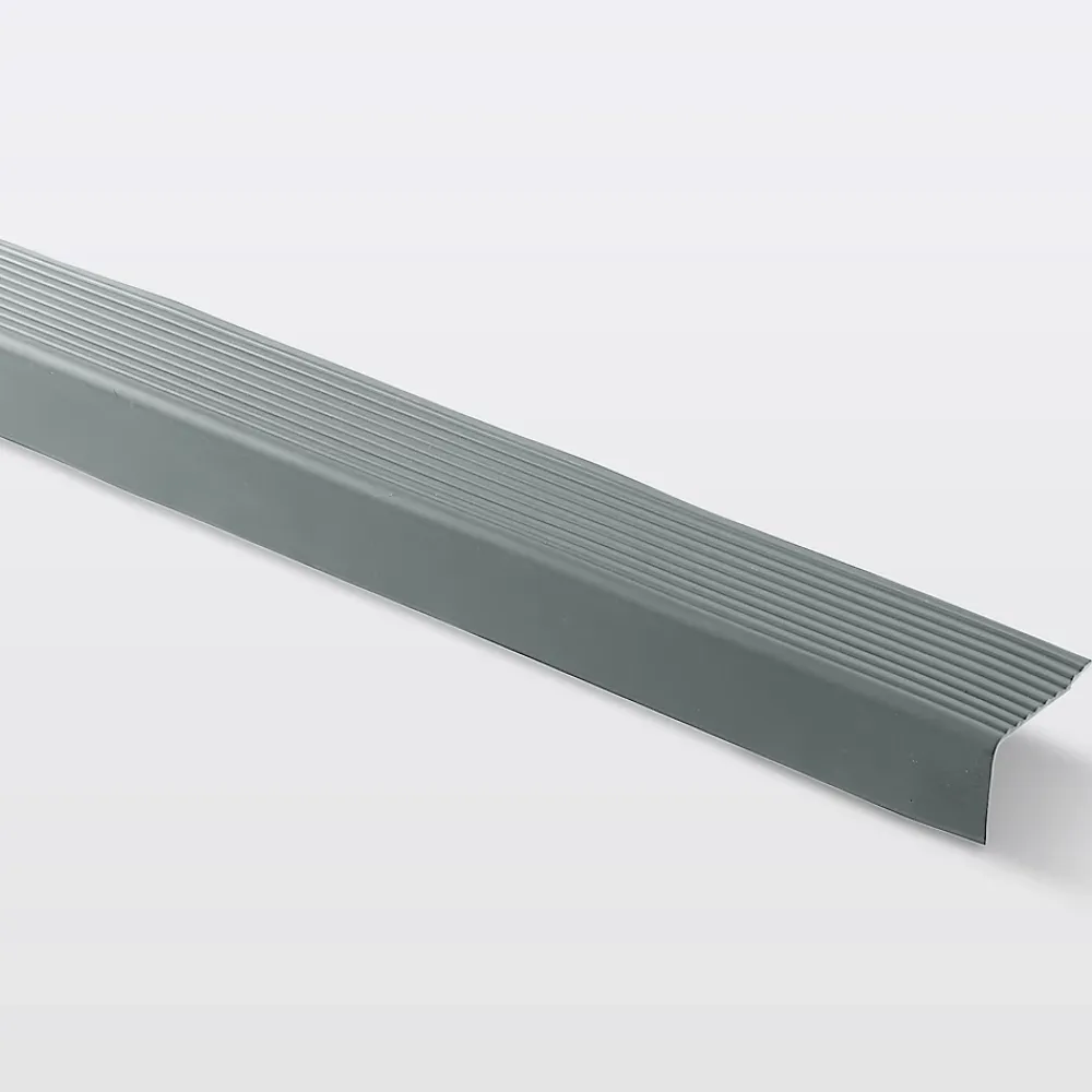 GoodHome Nez de marche PVC gris foncé 65 x 42,5 x 1800 mm- Nez De Marche|Nez De Marche