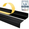 Quest Nez De Marche|Nez De Marche<Nez de marche PVC 40x25mm, , profilé d'escalier ND, auto-adhésif, antidérapant, d'escalier-protection, noir, 0.8m